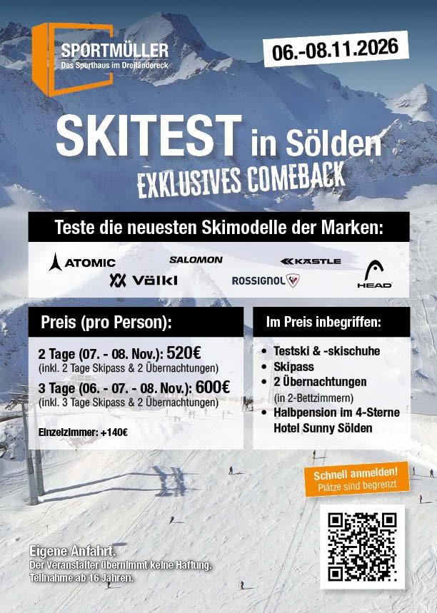 Skitest in Sölden im November